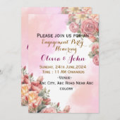 Uitnodigingen voor verloving (Voorkant / Achterkant)