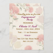 Uitnodigingen voor verloving (Voorkant / Achterkant)