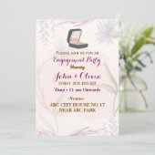 Uitnodigingen voor verloving (Staand voorkant)