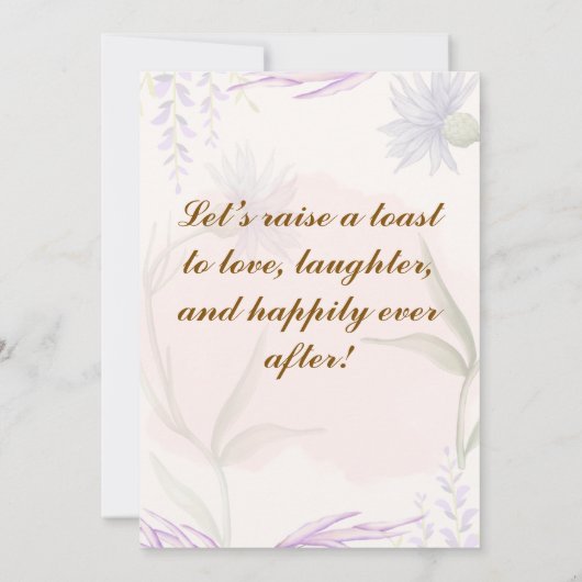 Uitnodigingen voor verloving (Achterkant)