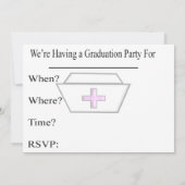 Uitnodigingen voor verpleegkunde: "Ik heb het geda (Achterkant)