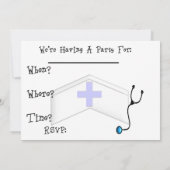 Uitnodigingen voor verpleegkundige graad (Achterkant)