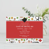 Uitnodigingen voor verpleegkundige graad (Staand voorkant)