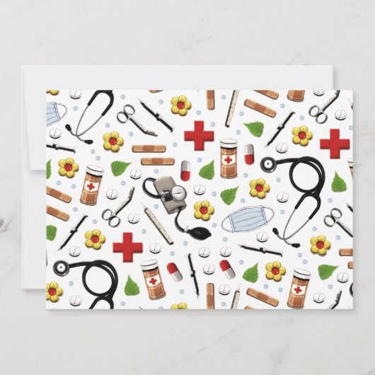 Uitnodigingen voor verpleegkundige graad (Achterkant)