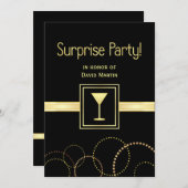 Uitnodigingen voor verrassende partijen - hedendaa (Voorkant / Achterkant)