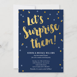 Uitnodigingen voor verrassingsparties voor koppels