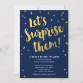 Uitnodigingen voor verrassingspartij voor koppel (Voorkant)