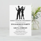 Uitnodigingen voor verrassingsverlovingsfeest (Staand voorkant)