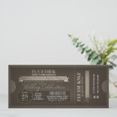 Uitnodigingen voor vintage trouwkaarten (Staand voorkant)