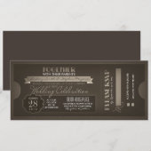 Uitnodigingen voor vintage trouwkaarten (Voorkant / Achterkant)