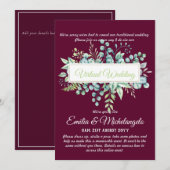 Uitnodigingen voor virtuele live-streaming van tro (Voorkant / Achterkant)