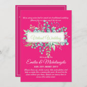 Uitnodigingen voor virtuele live streaming van tro (Voorkant / Achterkant)