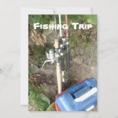 Uitnodigingen voor vis- of kampeertocht (Voorkant)