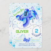 Uitnodigingen voor vliegtuigen (Voorkant / Achterkant)