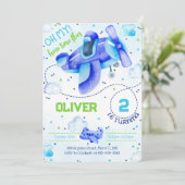 Uitnodigingen voor vliegtuigen (Staand voorkant)