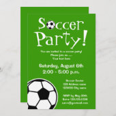 Uitnodigingen voor voetbalfeesten voor verjaardage (Voorkant / Achterkant)