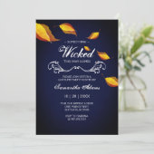 Uitnodigingen voor volwassenen Halloween Verkleidi (Staand voorkant)