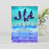 Uitnodigingen voor volwassenen zeemeerminnen (Staand voorkant)