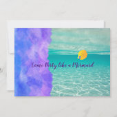 Uitnodigingen voor volwassenen zeemeerminnen (Achterkant)