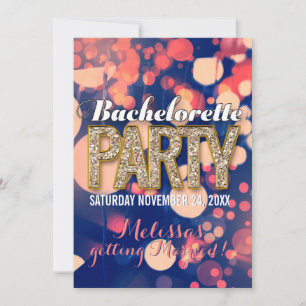 Uitnodigingen voor vrijgezellenfeest met koele nac