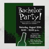 Uitnodigingen voor vrijgezellenfeest | Op maat gem (Voorkant / Achterkant)