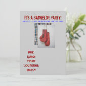 Uitnodigingen voor vrijgezellenfeest Vecht links,  (Staand voorkant)