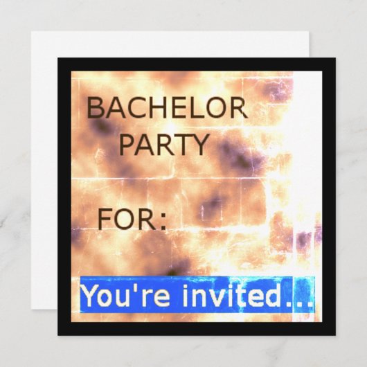 Uitnodigingen voor vrijgezellenfeesten (10) (Voorkant / Achterkant)