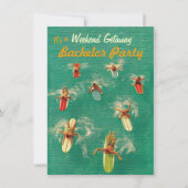 Uitnodigingen voor vrijgezellenweekend (Voorkant)