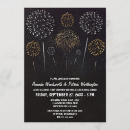 Uitnodigingen voor vuurwerk-thema proefdinermaal