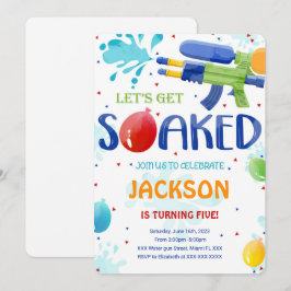 Uitnodigingen voor waterpistolen
