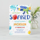 Uitnodigingen voor waterpistool (Staand voorkant)