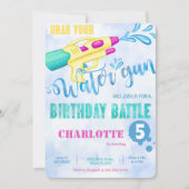 Uitnodigingen voor waterpistool (Voorkant)