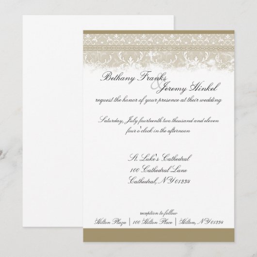  uitnodigingen voor weddenschappen (Voorkant / Achterkant)