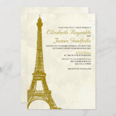  uitnodigingen voor weddenschappen in de Eiffeltor (Voorkant / Achterkant)