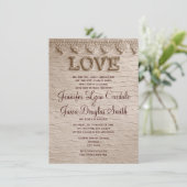 Uitnodigingen voor weddenschappen in het Rustic Co (Staand voorkant)