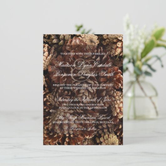 Uitnodigingen voor weddenschappen in het Rustic Co (Staand voorkant)