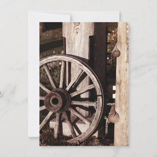 Uitnodigingen voor weddenschappen in het Rustische (Achterkant)