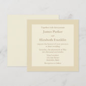 Uitnodigingen voor weddenschappen op het Ecru- of  (Voorkant / Achterkant)