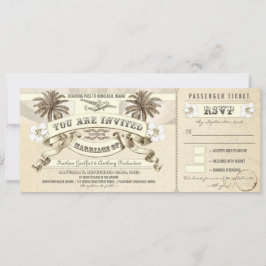 Uitnodigingen voor Wedding Boarding Pass