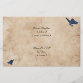  uitnodigingen voor weduwen rond de vlinder (Achterkant)