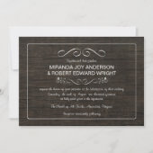 Uitnodigingen voor  weduwen van Rustic (Voorkant)