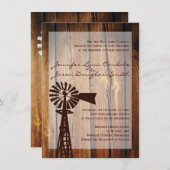 Uitnodigingen voor weduwschap in het Rustische lan (Voorkant / Achterkant)