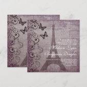 uitnodigingen voor weduwschap met olifantentoren (Voorkant / Achterkant)