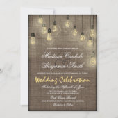 Uitnodigingen voor weduwschap tussen Rustic Countr (Voorkant)