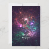 Uitnodigingen voor weduwschappen met elegante zege (Achterkant)