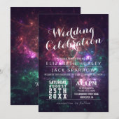 Uitnodigingen voor weduwschappen met elegante zege (Voorkant / Achterkant)