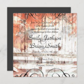 Uitnodigingen voor westerne cowboy-feesten voor br (Voorkant / Achterkant)