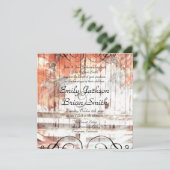 Uitnodigingen voor westerne cowboy-feesten voor br (Staand voorkant)