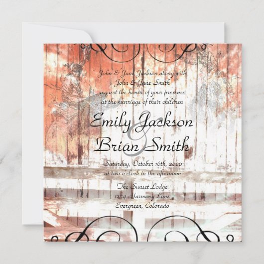 Uitnodigingen voor westerne cowboy-feesten voor br (Voorkant)