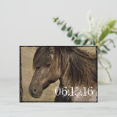 Uitnodigingen voor Westerne paardenweddenschappen  (Staand voorkant)